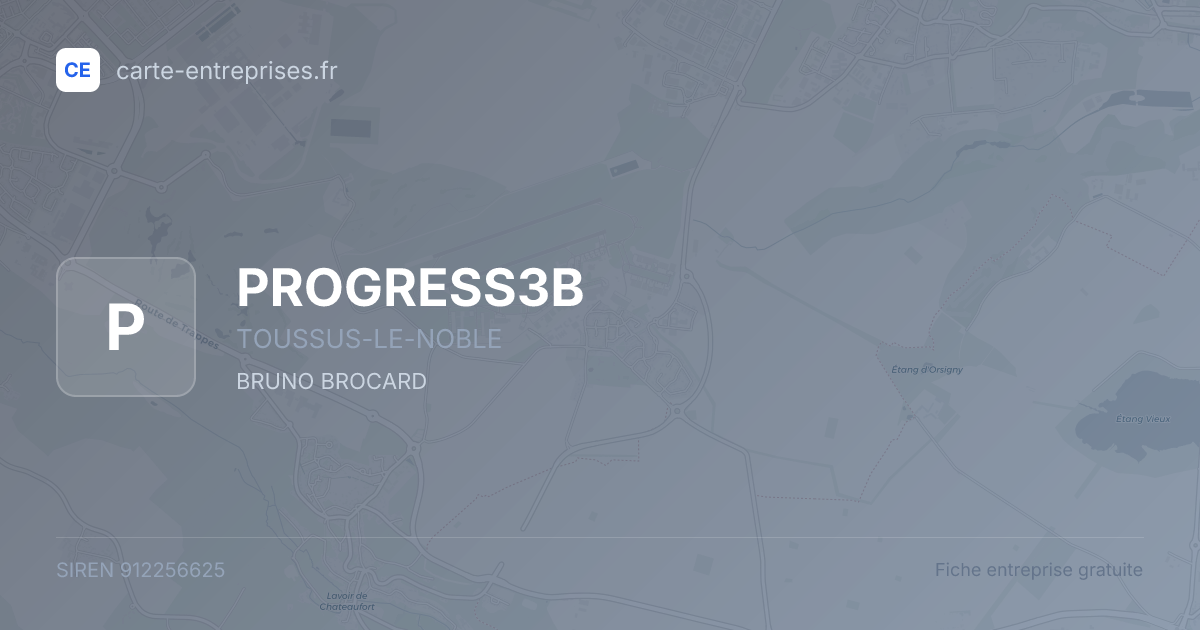 PROGRESS3B — 912256625 — fiche entreprise