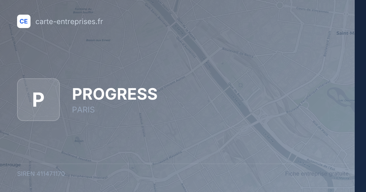 PROGRESS — 411471170 — fiche entreprise