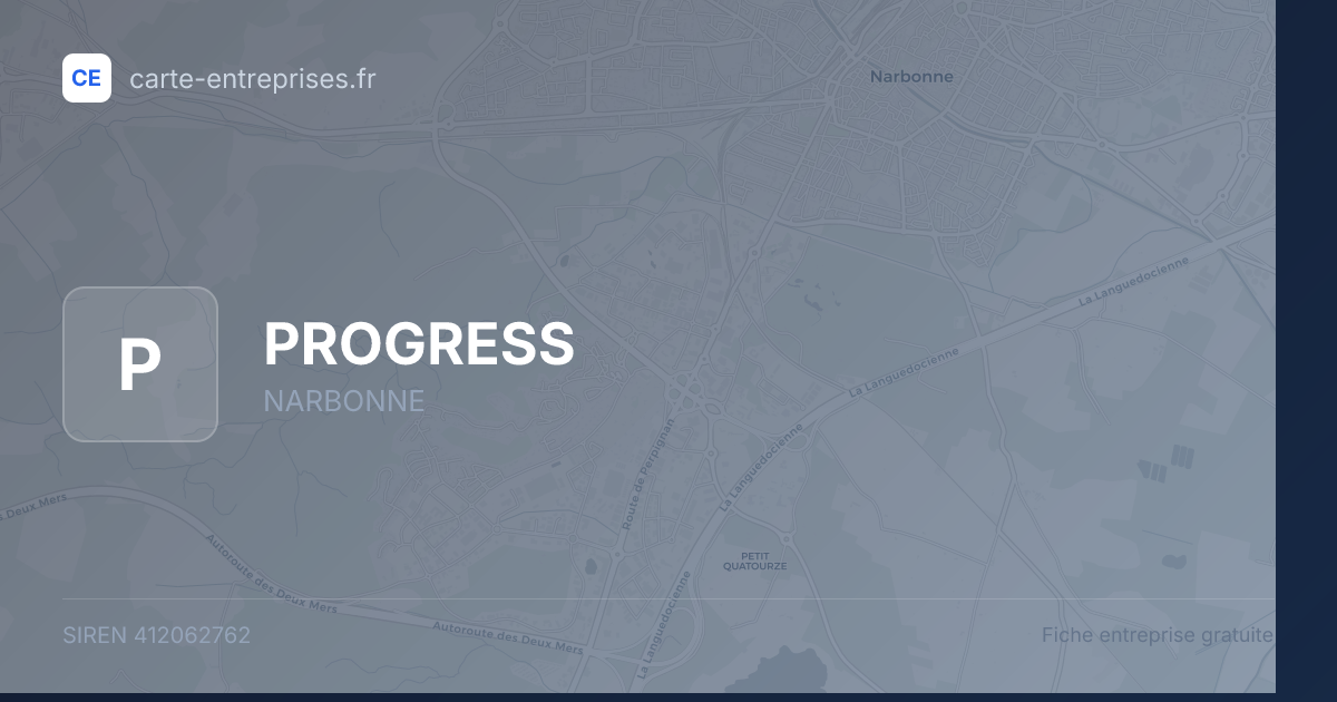 PROGRESS — 412062762 — fiche entreprise