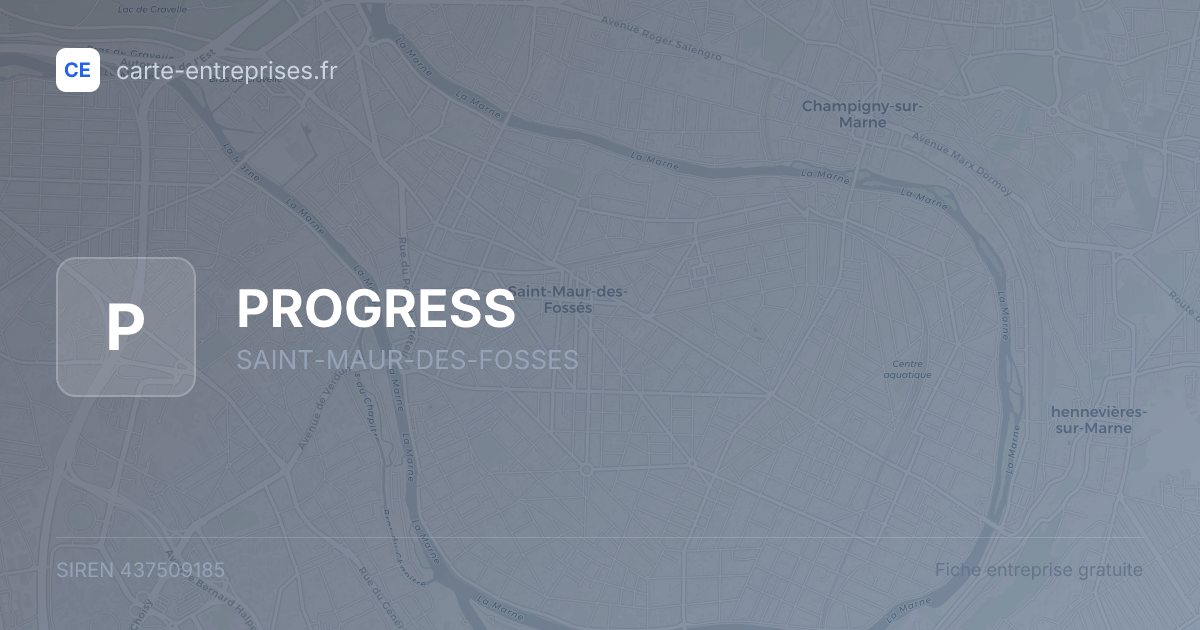 PROGRESS — 437509185 — fiche entreprise
