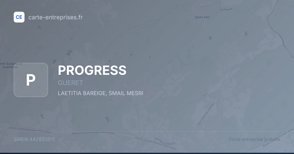 PROGRESS — 442933511 — fiche entreprise