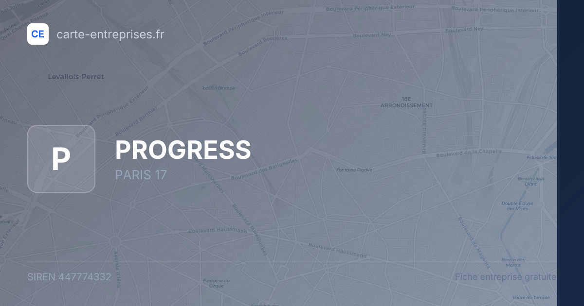 PROGRESS — 447774332 — fiche entreprise