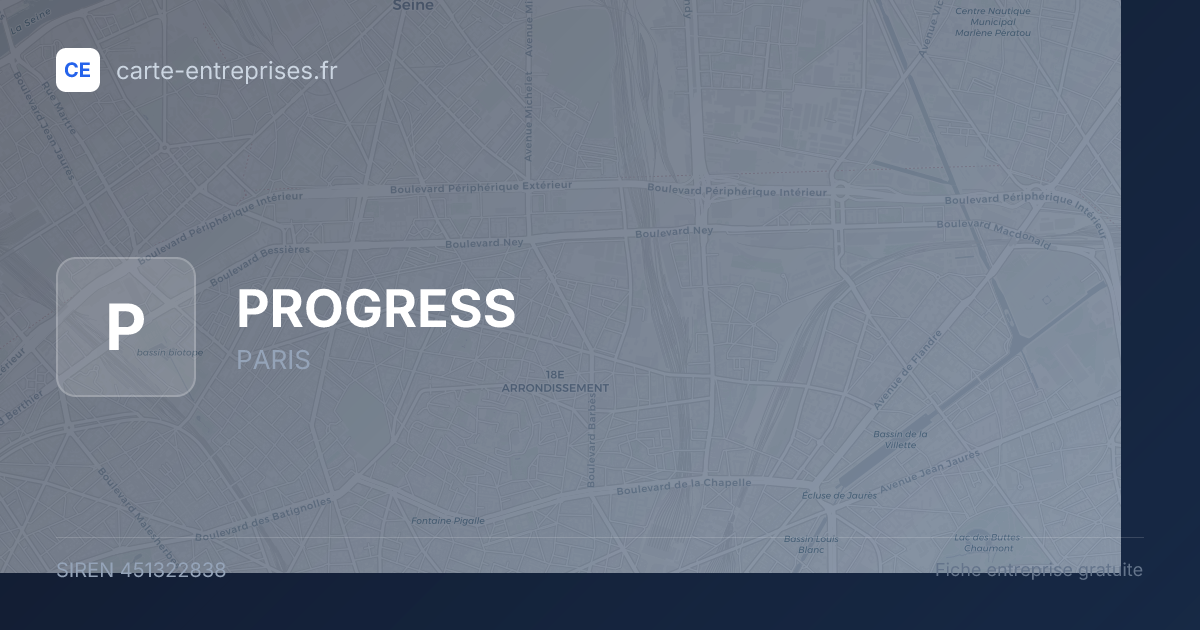 PROGRESS — 451322838 — fiche entreprise