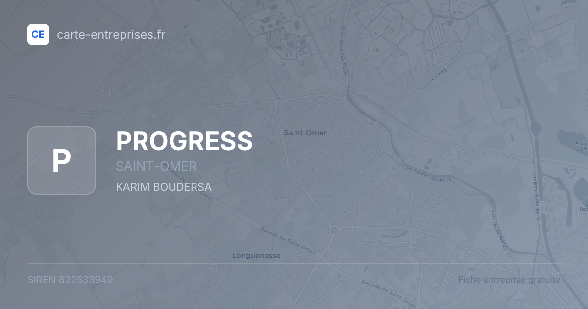 PROGRESS — 822533949 — fiche entreprise