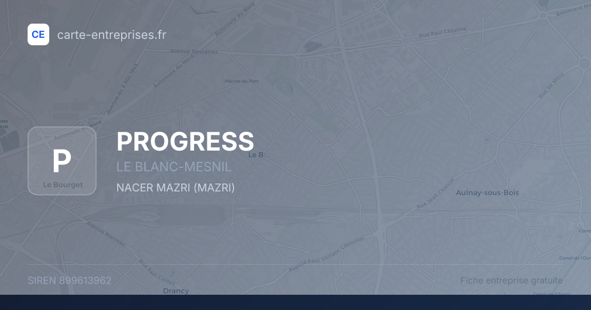 PROGRESS — 899613962 — fiche entreprise