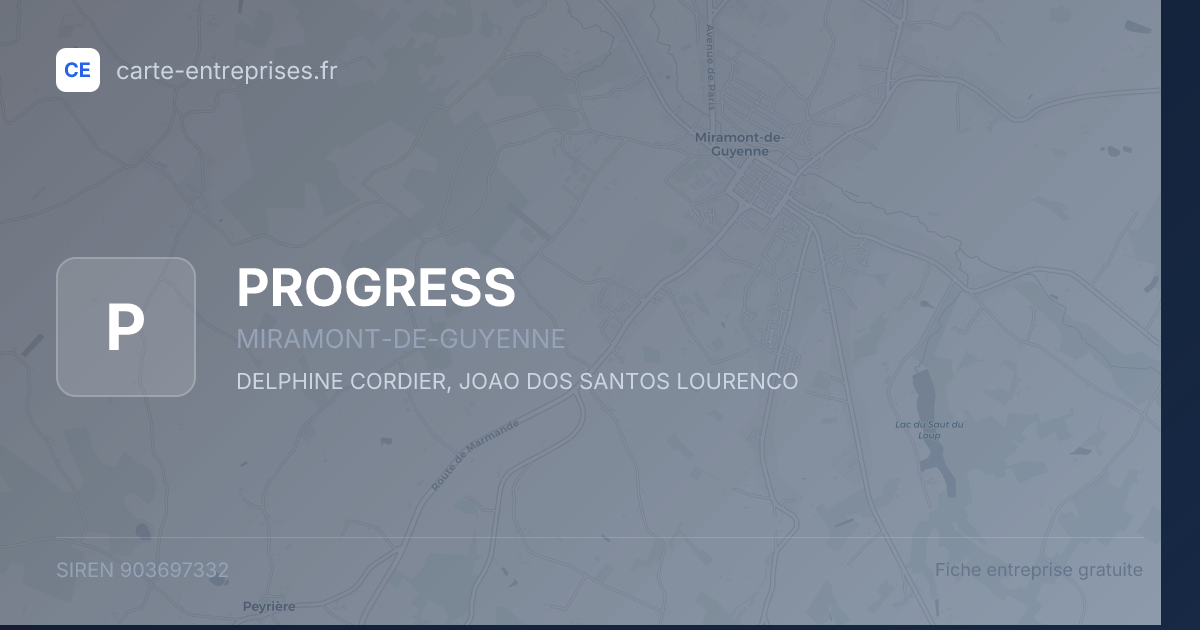 PROGRESS — 903697332 — fiche entreprise