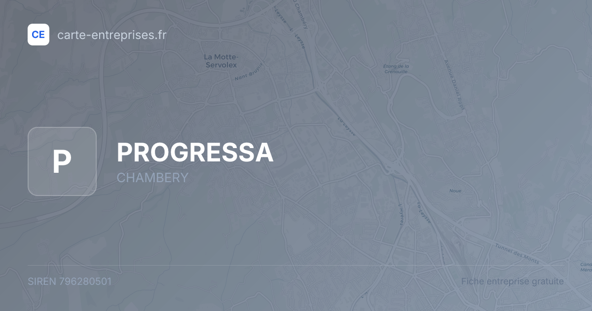 PROGRESSA — 796280501 — fiche entreprise
