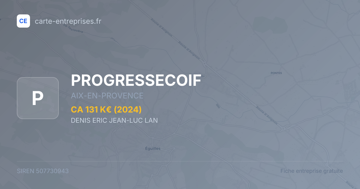 PROGRESSECOIF — 507730943 — fiche entreprise