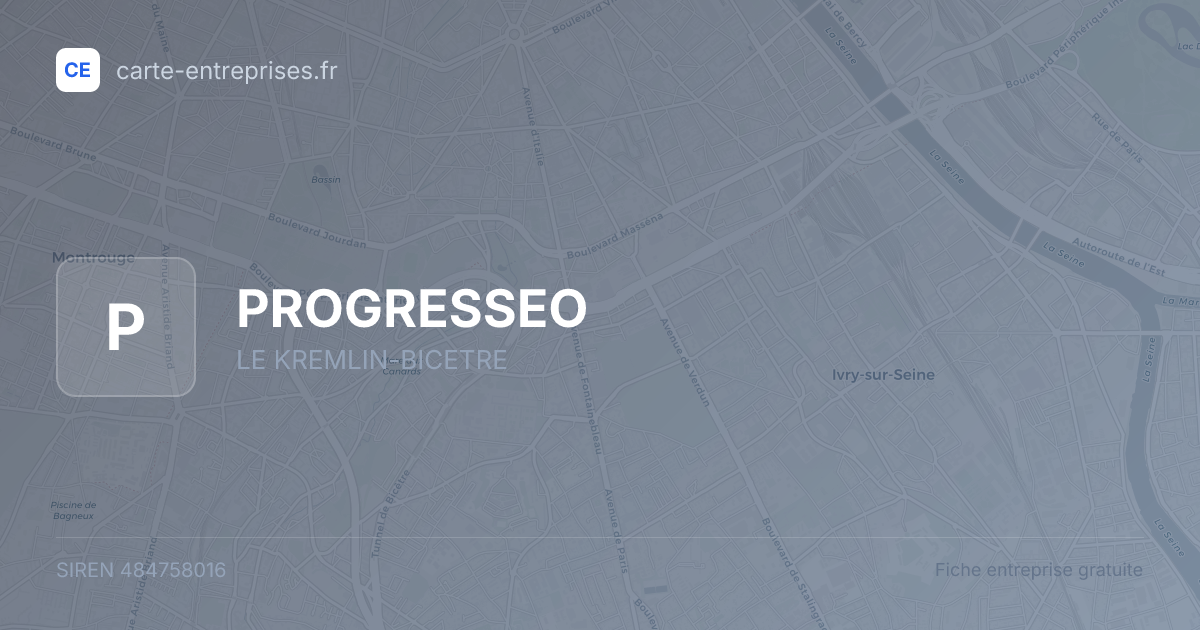 PROGRESSEO — 484758016 — fiche entreprise
