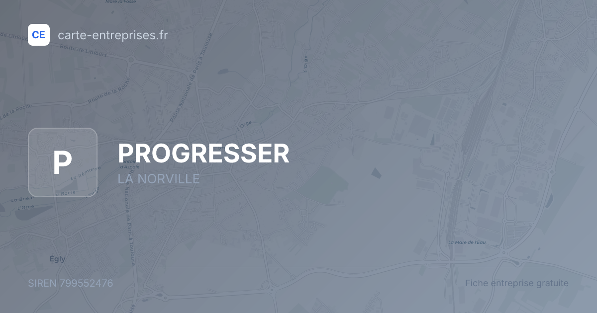 PROGRESSER — 799552476 — fiche entreprise