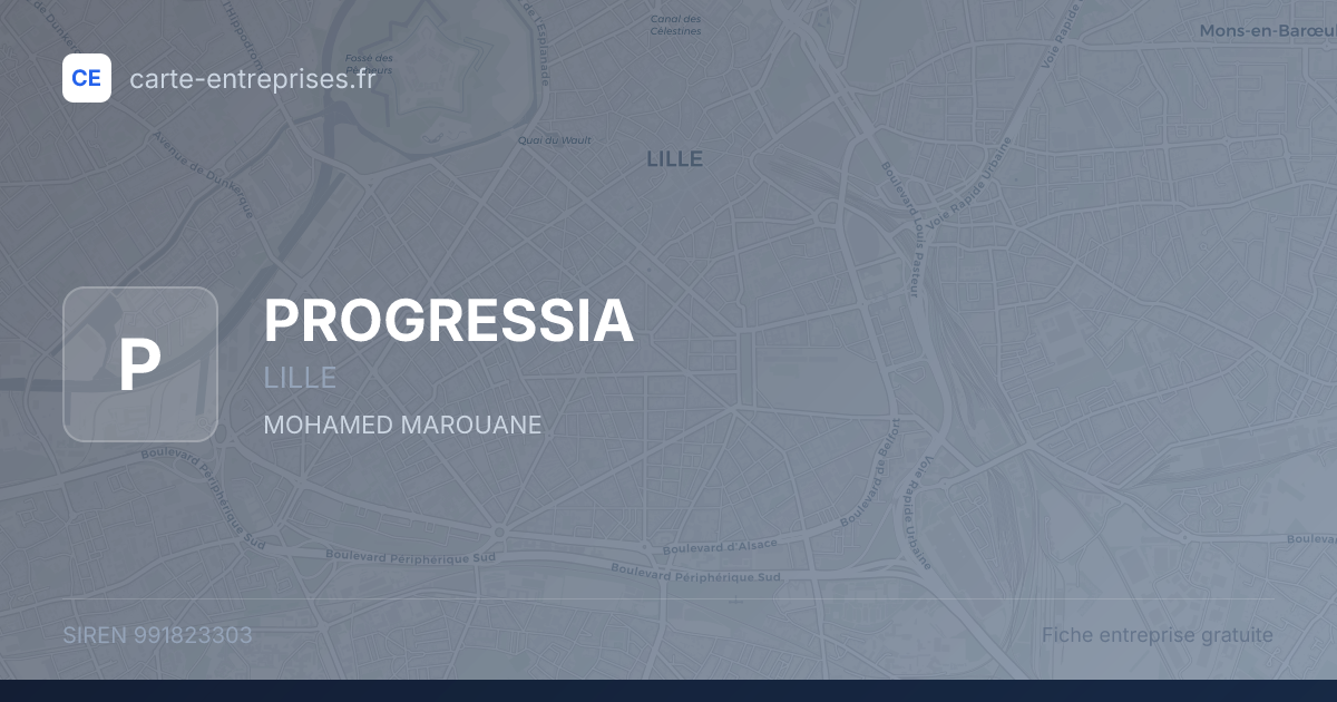 PROGRESSIA — 991823303 — fiche entreprise