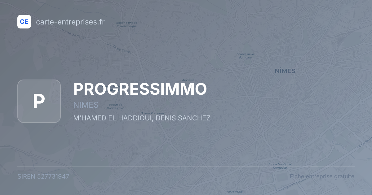PROGRESSIMMO — 527731947 — fiche entreprise