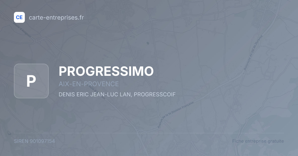 PROGRESSIMO — 901097154 — fiche entreprise