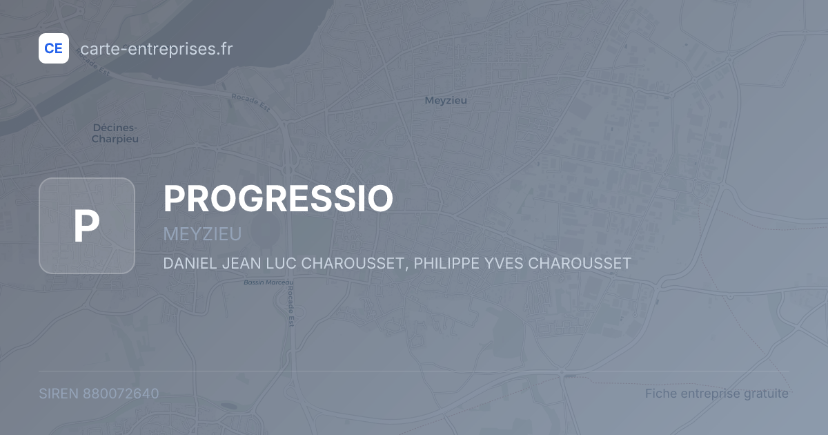 PROGRESSIO — 880072640 — fiche entreprise