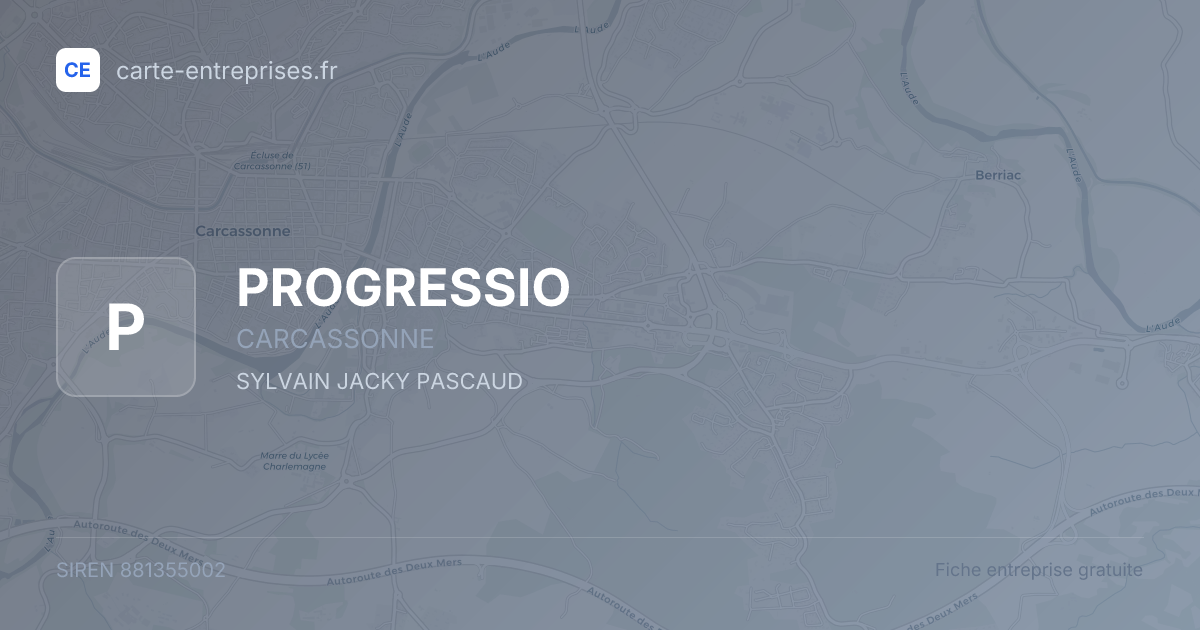 PROGRESSIO — 881355002 — fiche entreprise