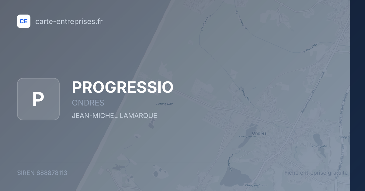 PROGRESSIO — 888878113 — fiche entreprise