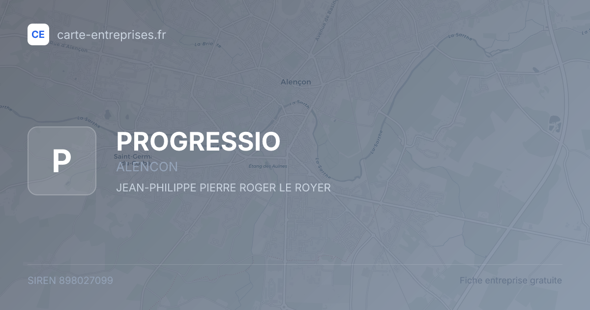 PROGRESSIO — 898027099 — fiche entreprise