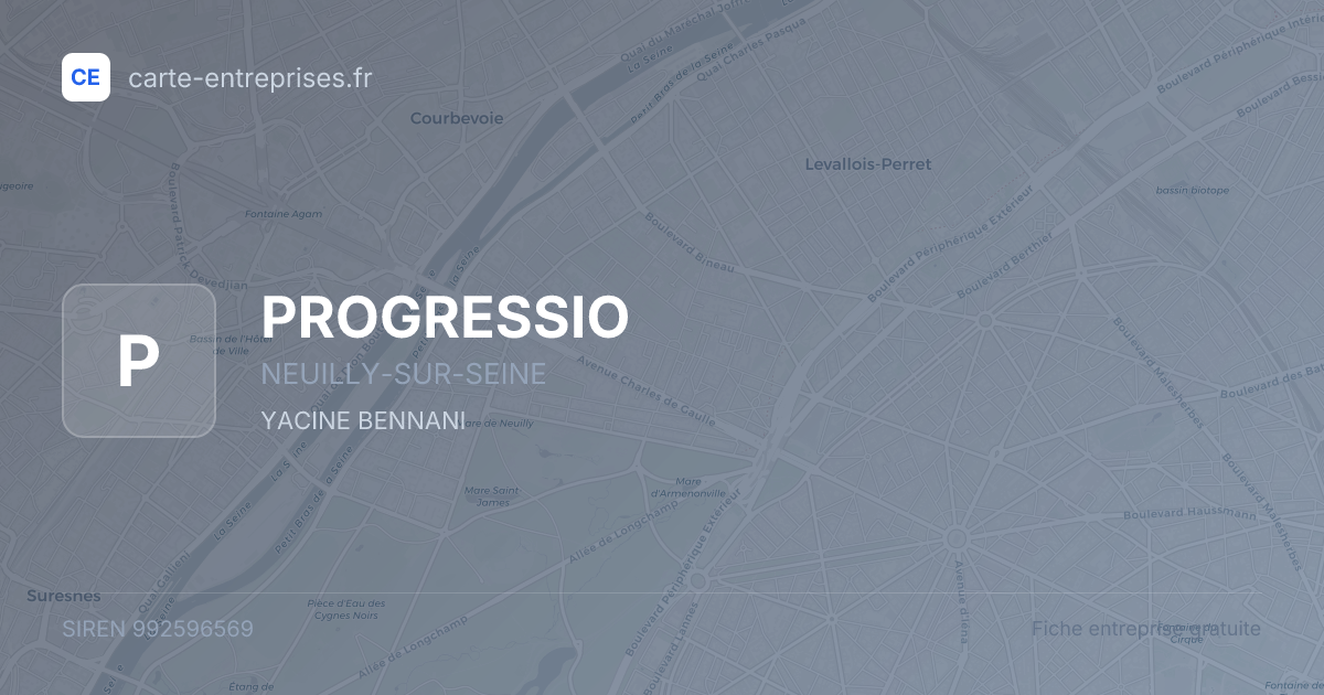 PROGRESSIO — 992596569 — fiche entreprise