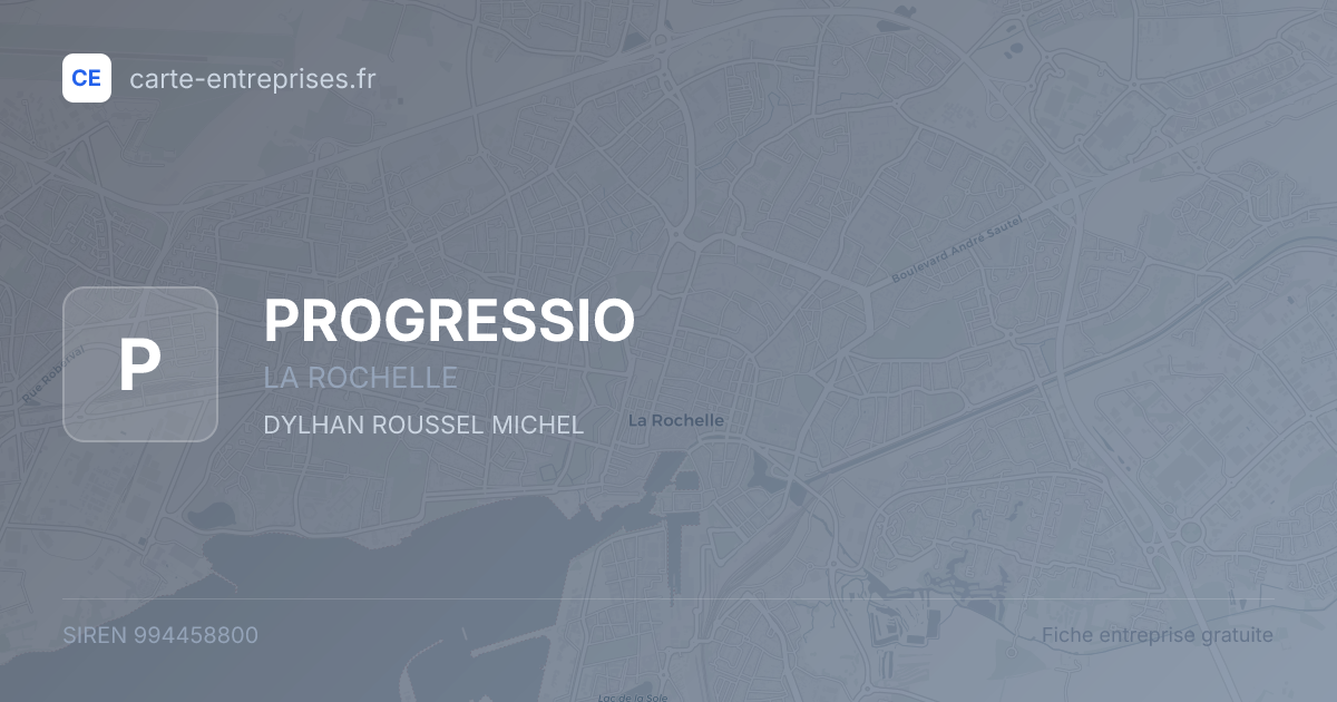 PROGRESSIO — 994458800 — fiche entreprise
