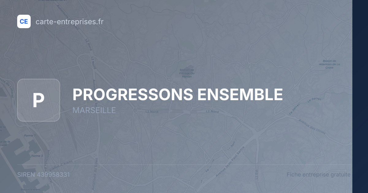 PROGRESSONS ENSEMBLE — 439958331 — fiche entreprise