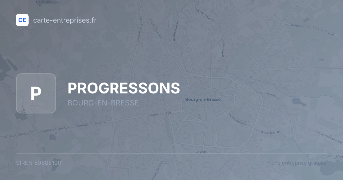 PROGRESSONS — 508881901 — fiche entreprise