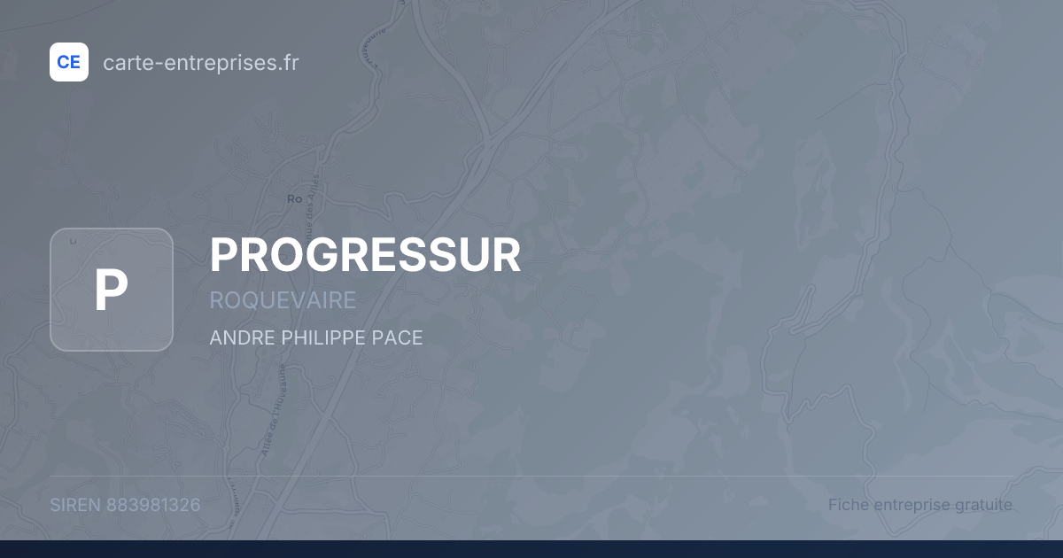 PROGRESSUR — 883981326 — fiche entreprise