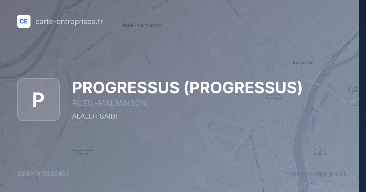 PROGRESSUS — 919286401 — fiche entreprise