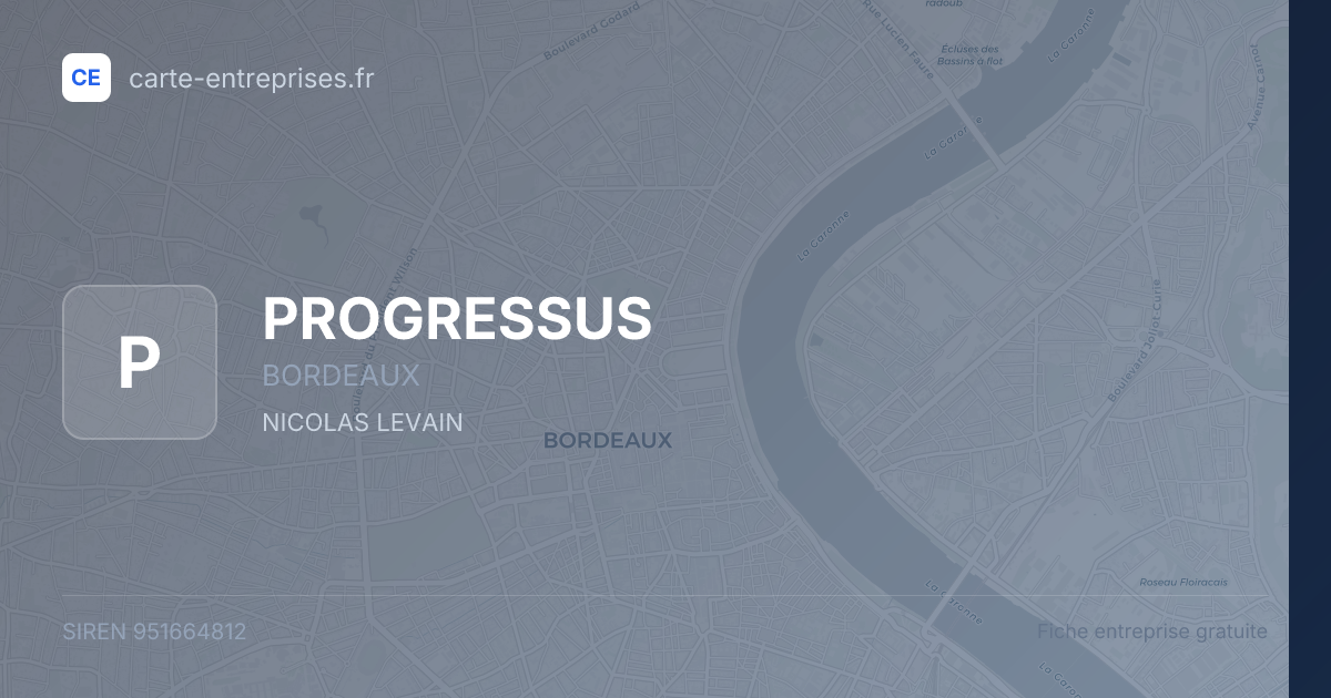 PROGRESSUS — 951664812 — fiche entreprise