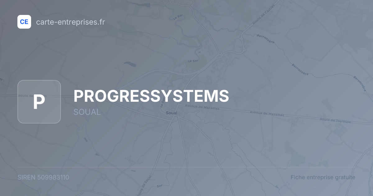 PROGRESSYSTEMS — 509983110 — fiche entreprise