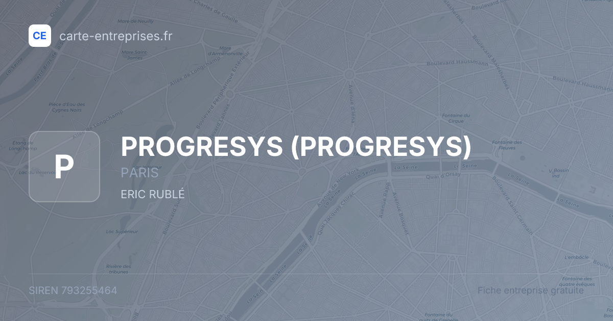 PROGRESYS — 793255464 — fiche entreprise