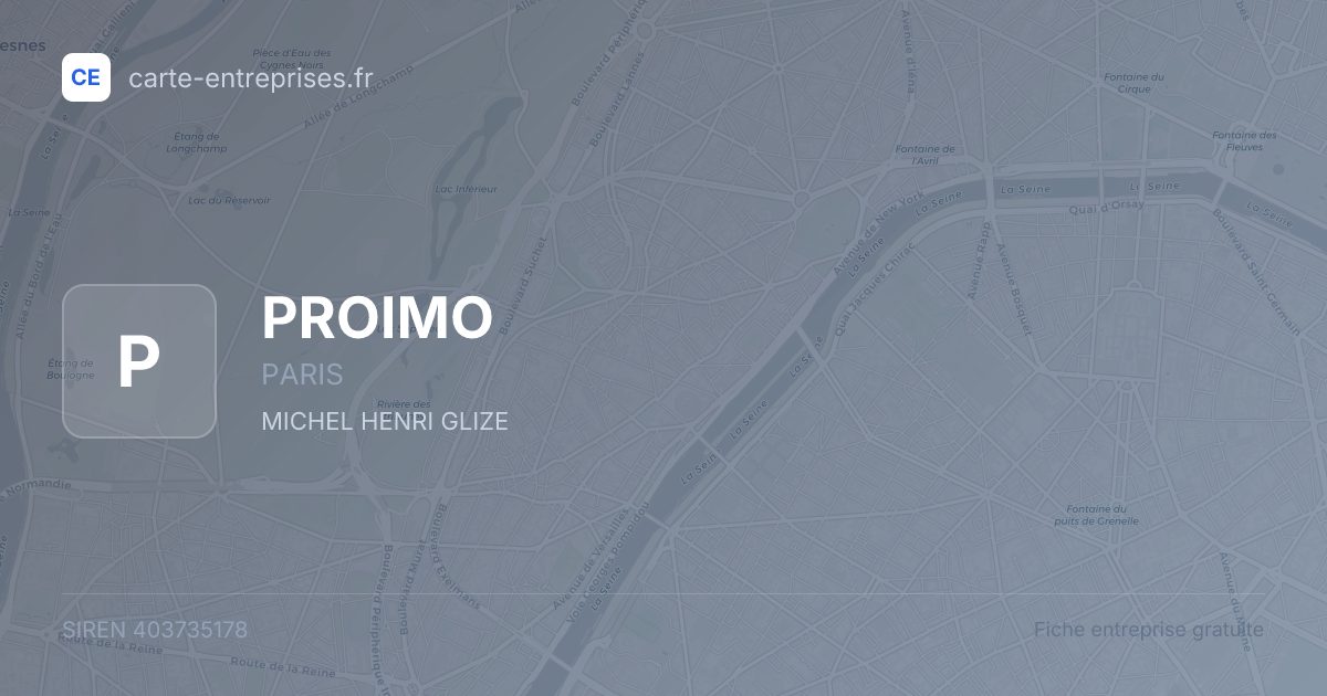 PROIMO — 403735178 — fiche entreprise