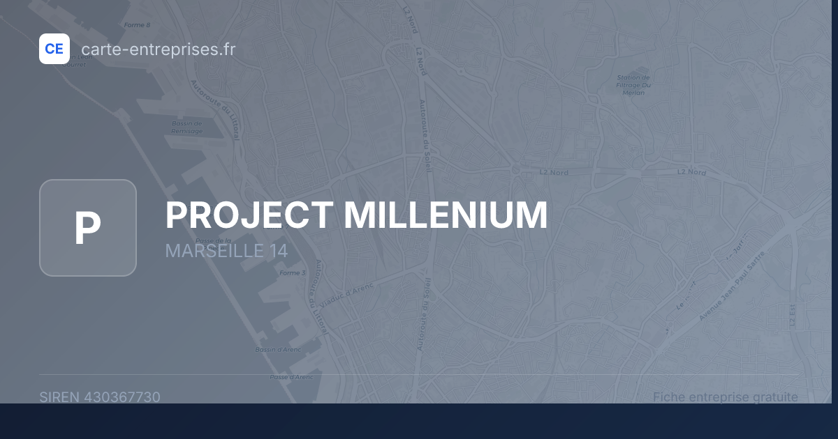 PROJECT MILLENIUM — 430367730 — fiche entreprise