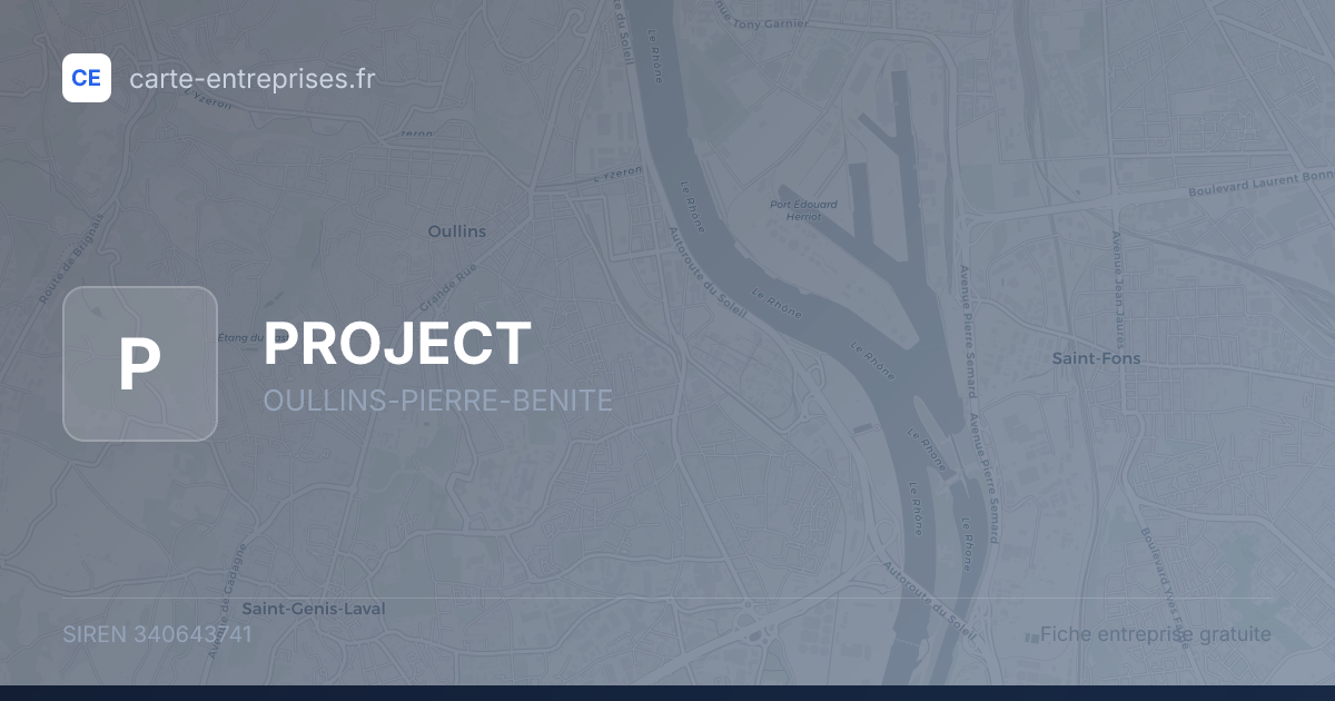 PROJECT — 340643741 — fiche entreprise