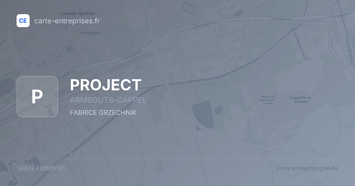 PROJECT — 413685165 — fiche entreprise