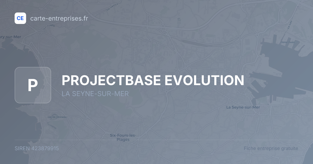PROJECTBASE EVOLUTION — 423879915 — fiche entreprise