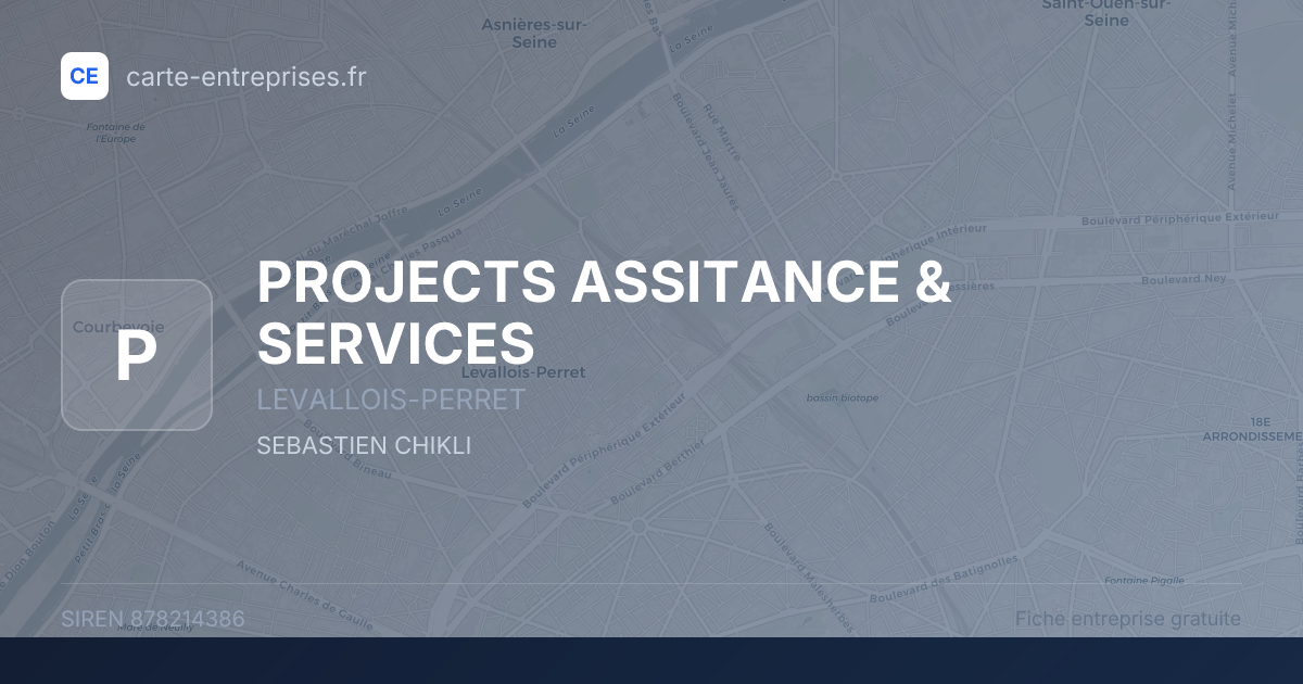 PROJECTS ASSITANCE & SERVICES — 878214386 — fiche entreprise