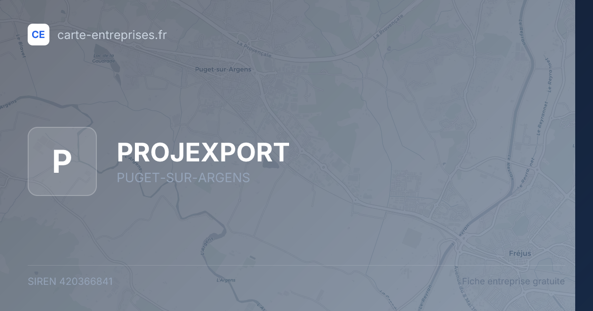 PROJEXPORT — 420366841 — fiche entreprise