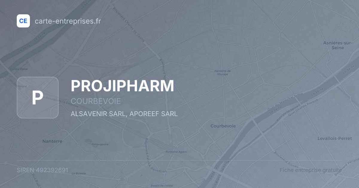PROJIPHARM — 492392691 — fiche entreprise