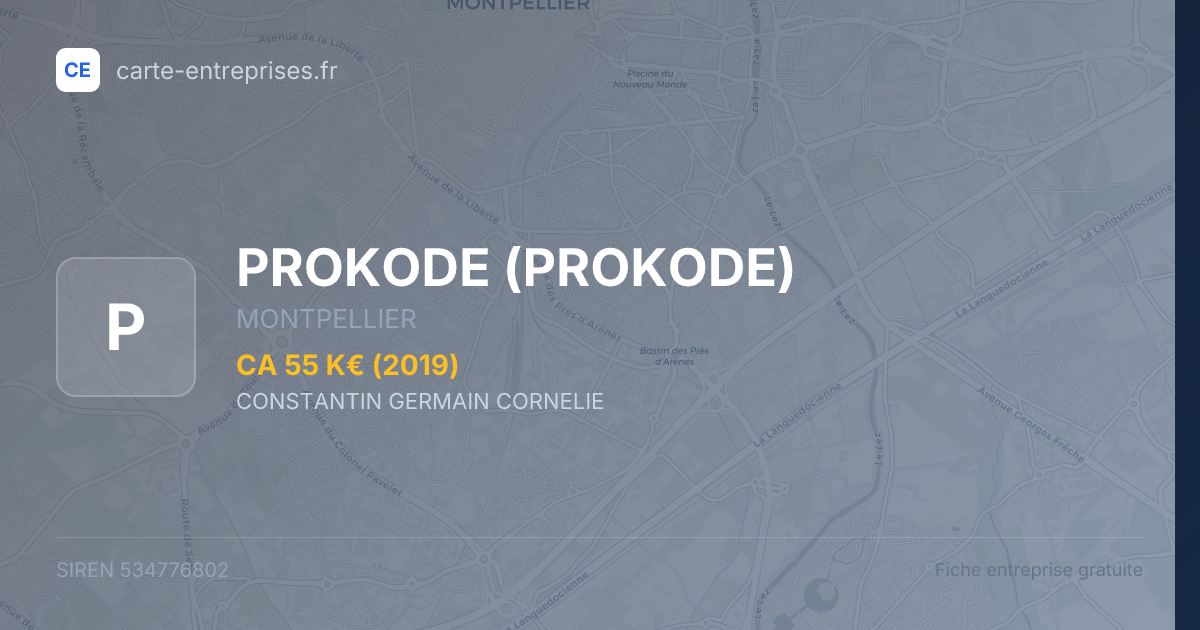 PROKODE — 534776802 — fiche entreprise