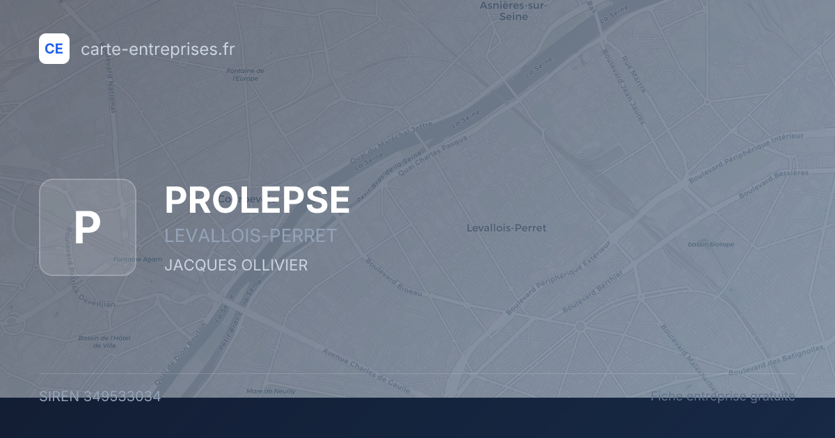 PROLEPSE — 349533034 — fiche entreprise
