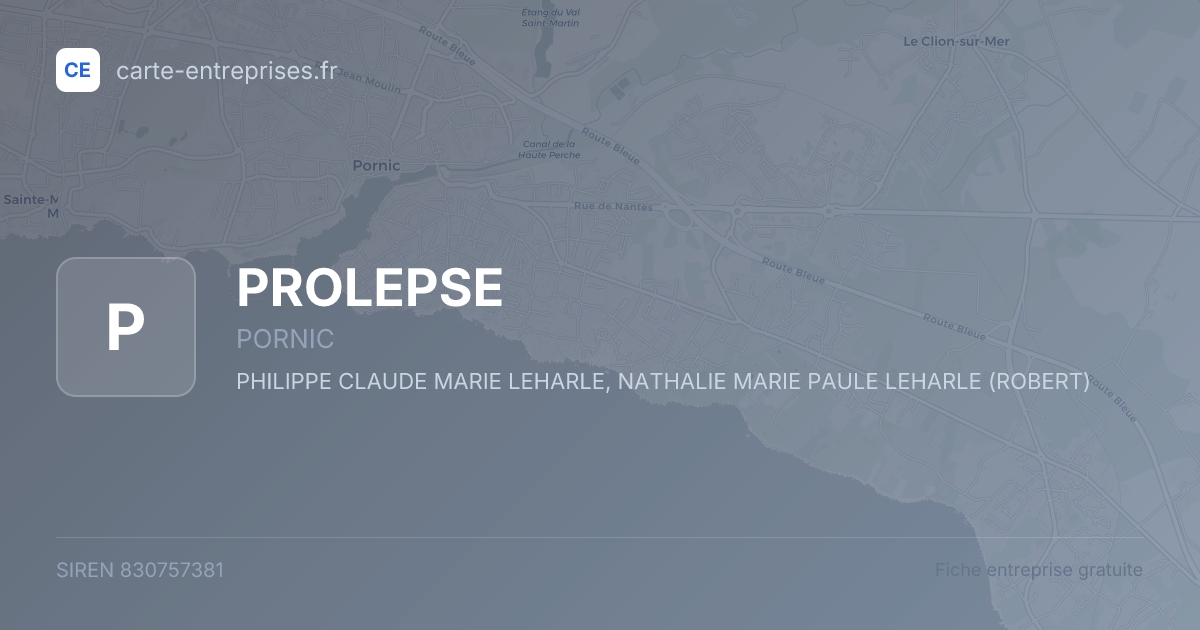 PROLEPSE — 830757381 — fiche entreprise