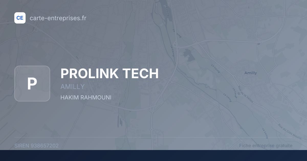 PROLINK TECH — 938657202 — fiche entreprise