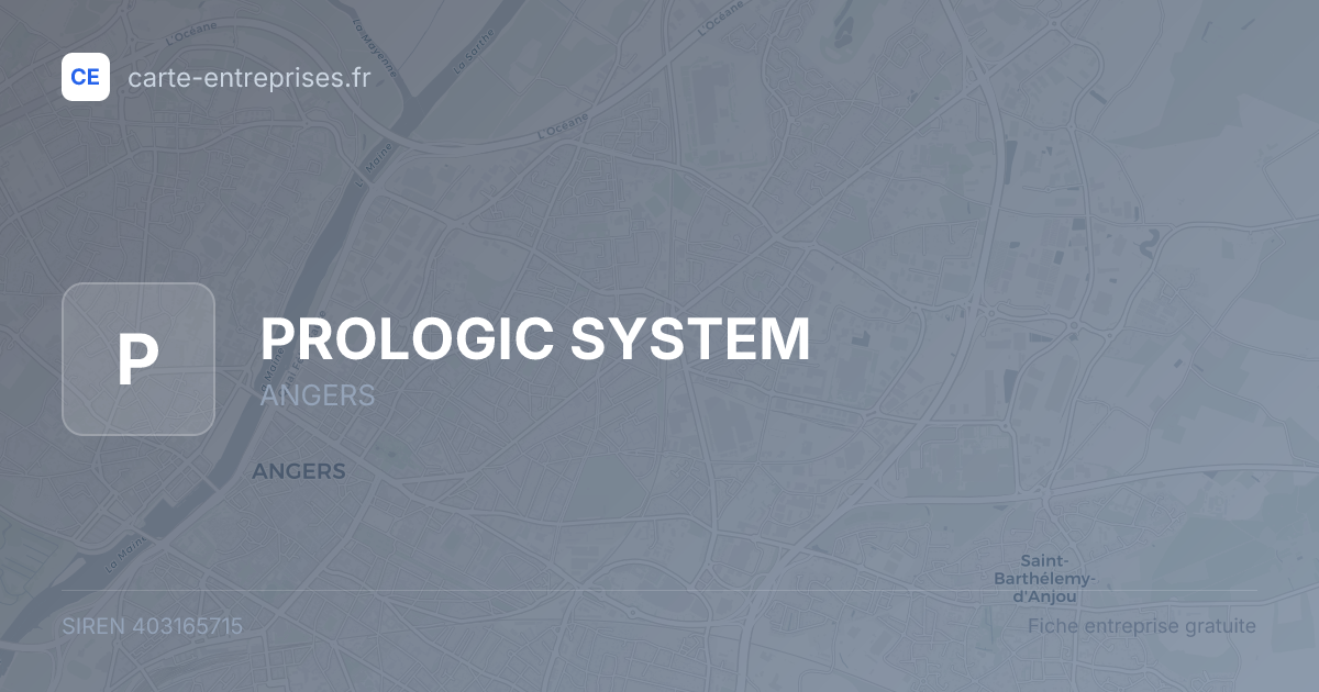 PROLOGIC SYSTEM — 403165715 — fiche entreprise