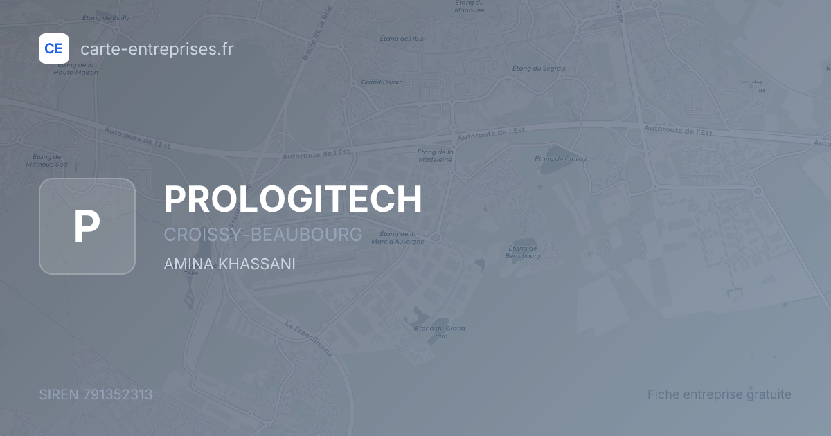 PROLOGITECH — 791352313 — fiche entreprise