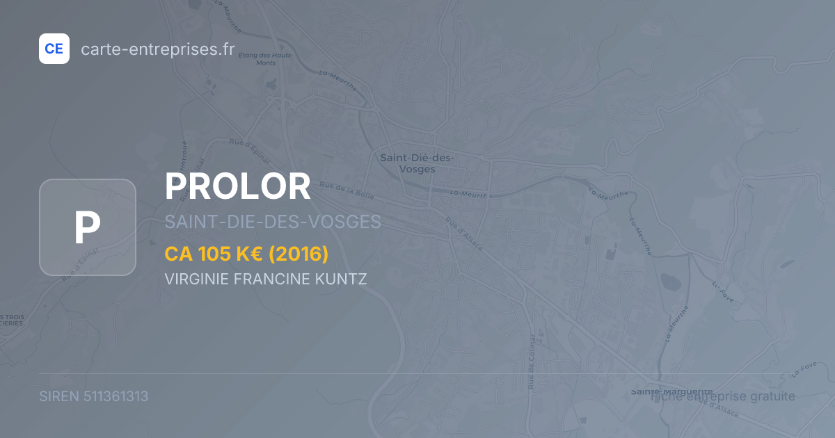 PROLOR — 511361313 — fiche entreprise
