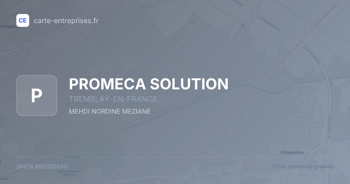 PROMECA SOLUTION — 993300540 — fiche entreprise