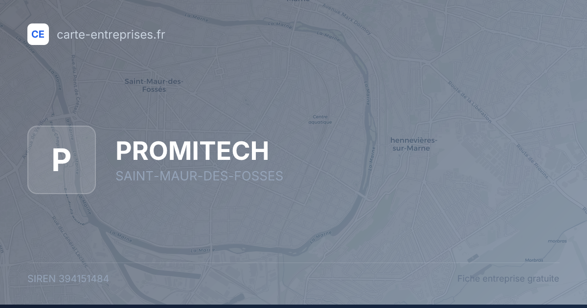 PROMITECH — 394151484 — fiche entreprise