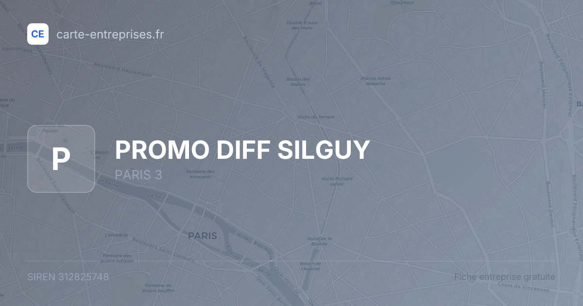 PROMO DIFF SILGUY — 312825748 — fiche entreprise