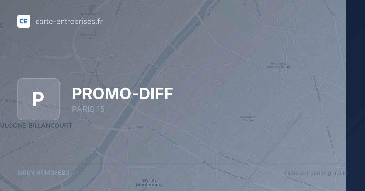 PROMO-DIFF — 451438683 — fiche entreprise