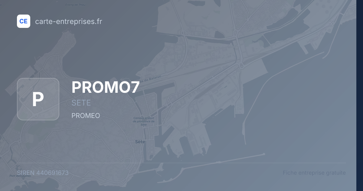 PROMO7 — 440691673 — fiche entreprise